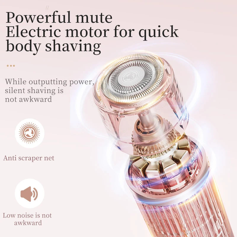 Electric Razor for Woman Bikini Trimmer Body Epilator Women Electric Shaver for Private Area Underarm Legs Facial Hair Removal
