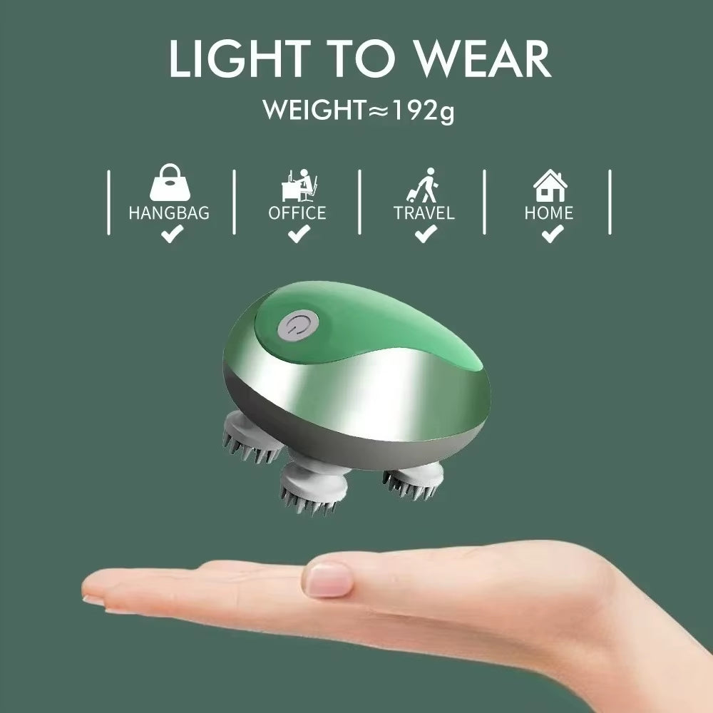 3D Electric Head Massager Antistress Relax Body Neck Massage Promote Hair Growth Body Stress Relax Health Care Scalp Massager