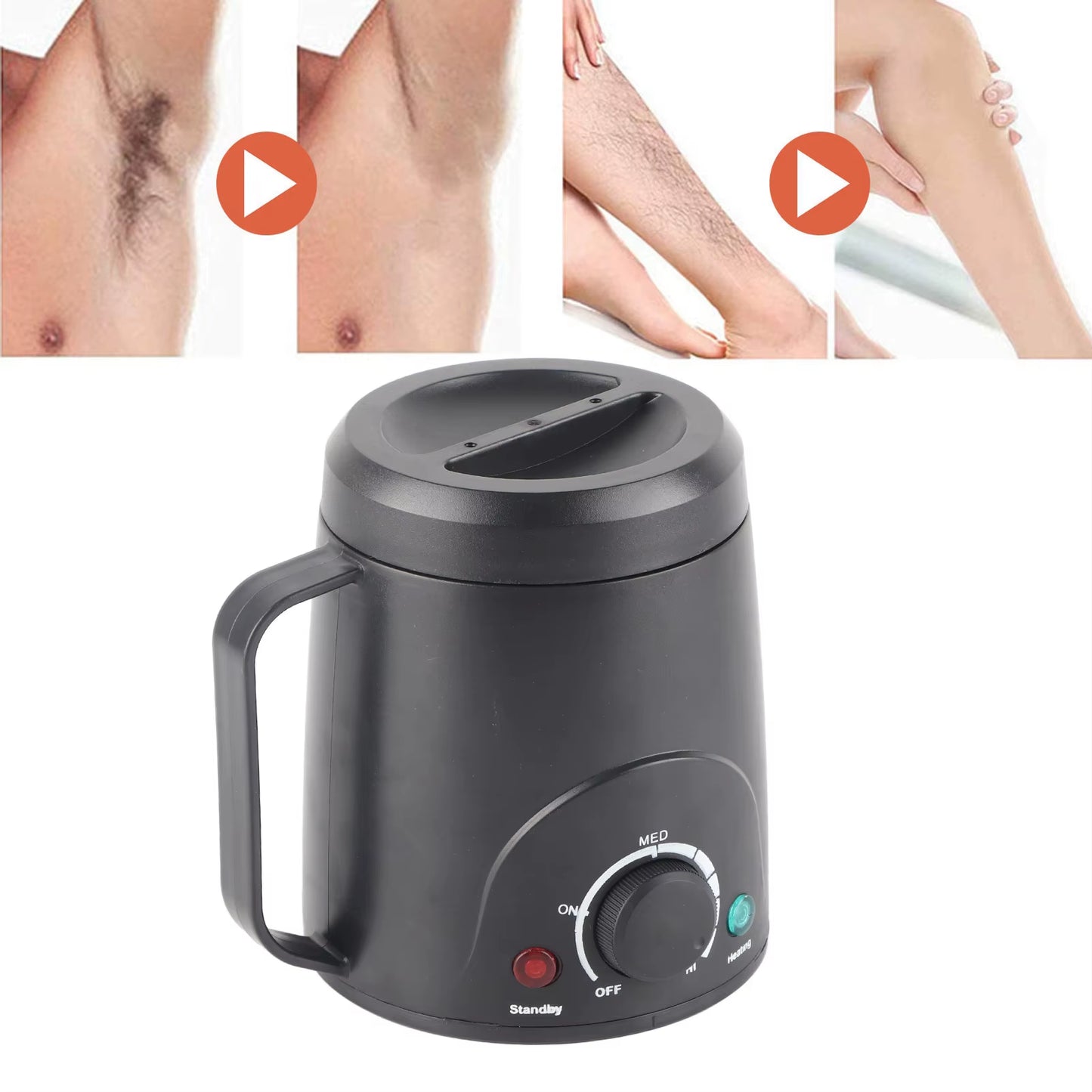 Massage Oil Wax Heater Machine Electric Fast Temperature Adjustable Water Heating Wax Warmer for Hair Removal EU/US Plug
