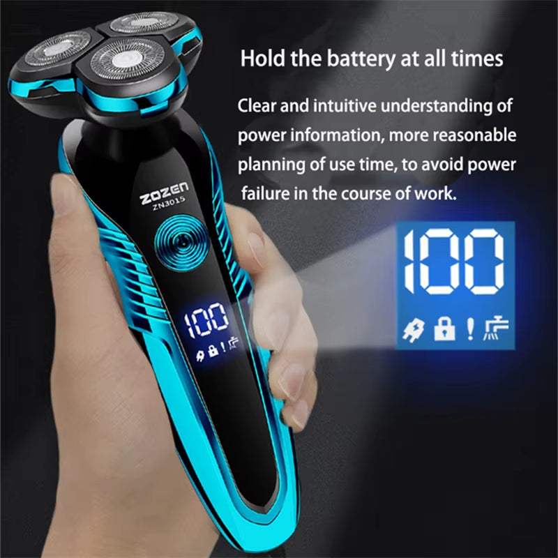 Electric Shaver Washable Rechargeable Electric Razor Body Hair Clipper Cutting Shaving Machine for Men Beard Trimmer