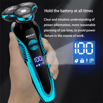 Electric Shaver Washable Rechargeable Electric Razor Body Hair Clipper Cutting Shaving Machine for Men Beard Trimmer