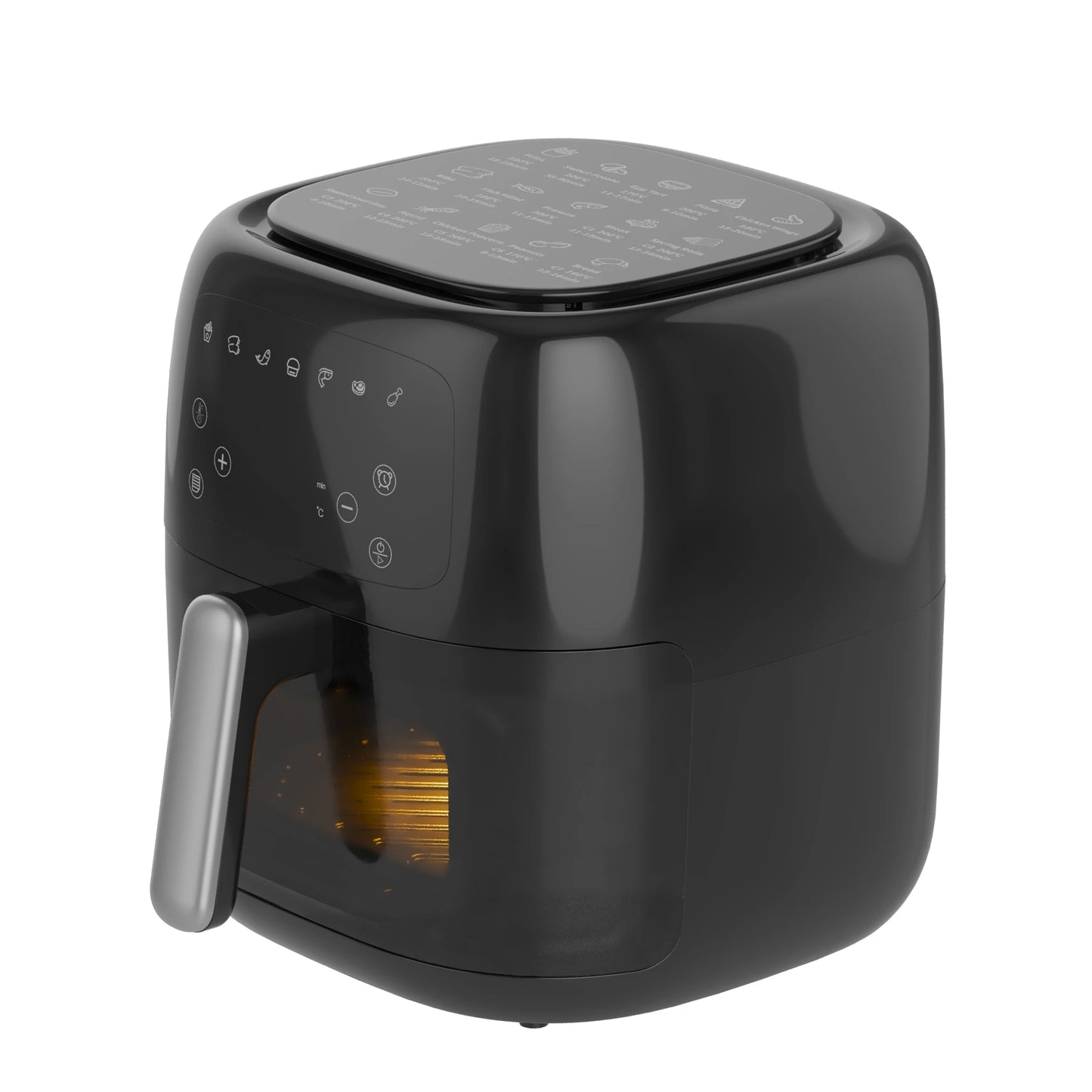 7L Intelligent Automatic Air Fryer Visual Window Modern Digital Display Square Plastic Multifunctional Smart Electric