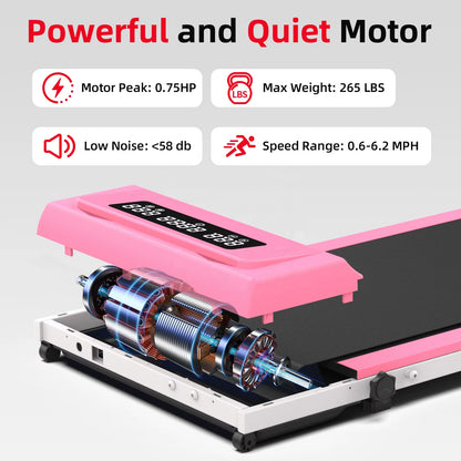 Wholesale Foldable Fitness Sport Electric Adjustable Home Folding Treadmill with LED Screen Mini Walking Pad