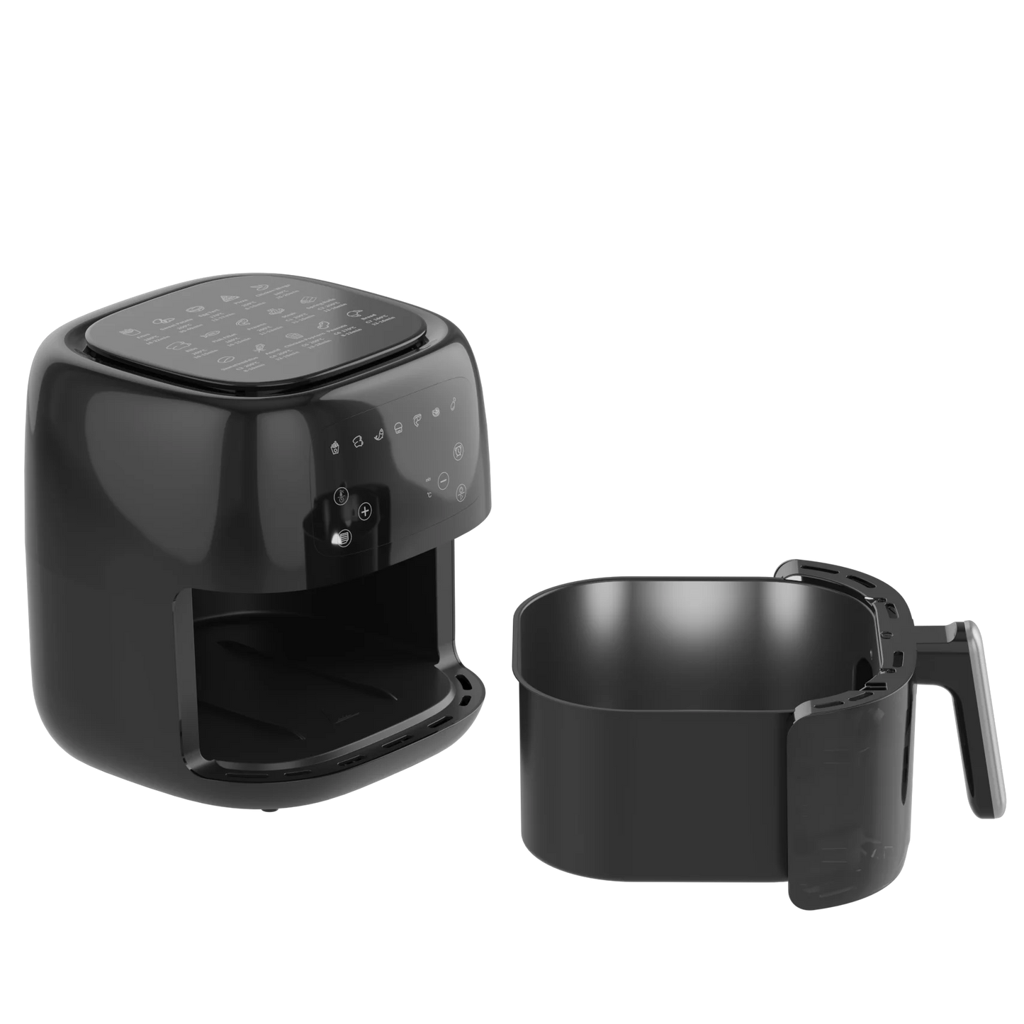 7L Intelligent Automatic Air Fryer Visual Window Modern Digital Display Square Plastic Multifunctional Smart Electric