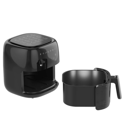 7L Intelligent Automatic Air Fryer Visual Window Modern Digital Display Square Plastic Multifunctional Smart Electric