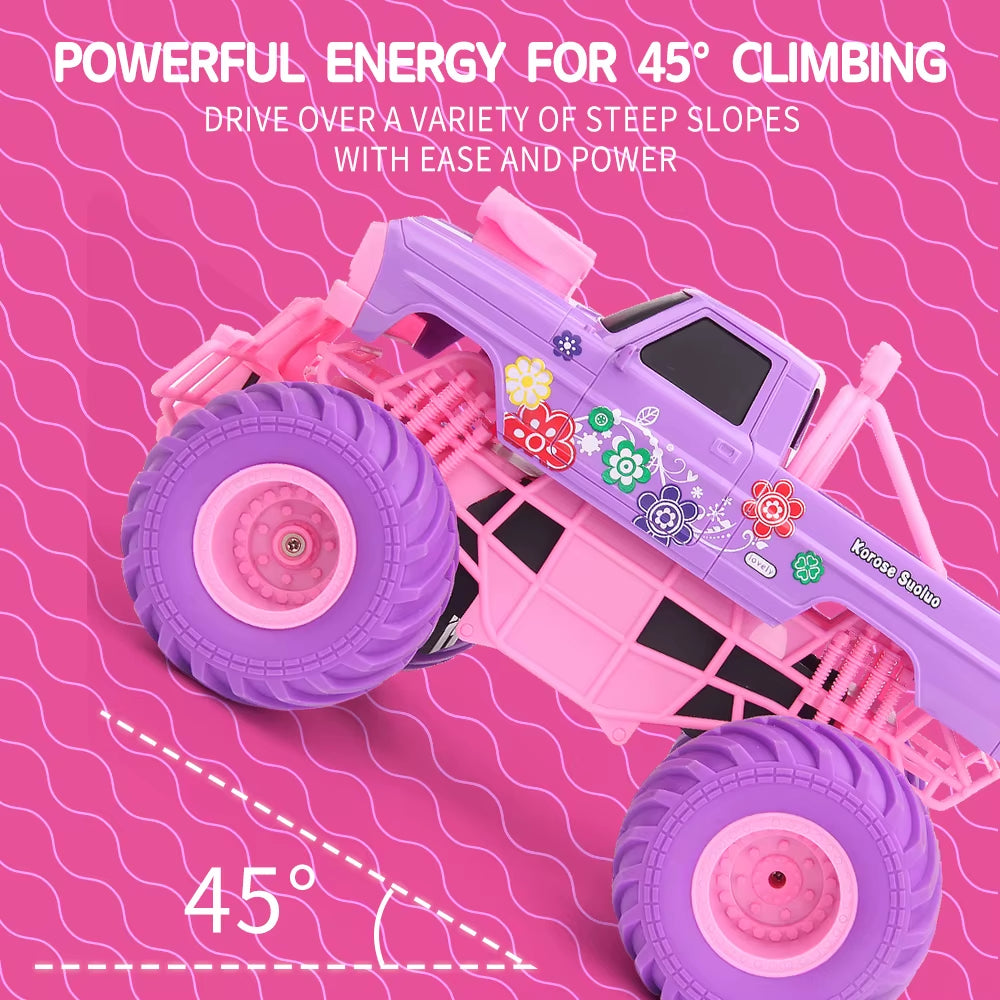 JJRC Q157 Pink Girl Toy RC Climbing Car 2.4G off Road Vehicle Party Gift Remote Control Car Girl Christmas Toys