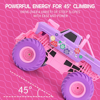 JJRC Q157 Pink Girl Toy RC Climbing Car 2.4G off Road Vehicle Party Gift Remote Control Car Girl Christmas Toys