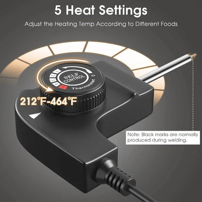 35’’ Electric Griddle, Extra Large Nonstick Cooking Flat Top Griddle, 5-Level Adjustable Temperature, Oil Drip Tray & Cool-touch