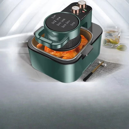 Kitchen appliances use a fast-cycling oil-free non-stick cooking deep air fryer