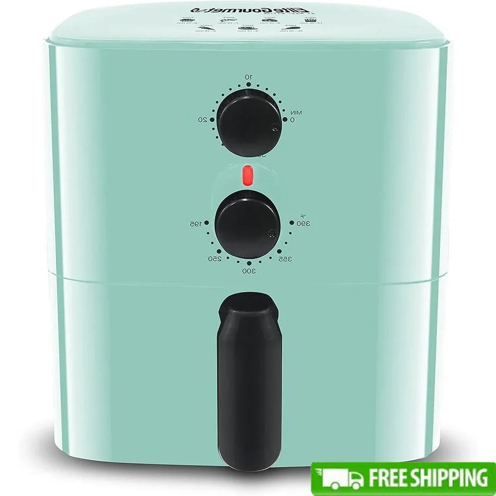 Compact Electric Hot Air Fryer Oil-Less Healthy Cooker Timer Adjustable Temperature Smart Cooking Pan Fast Cleaning Guilt-Free