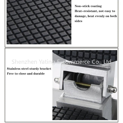 1PC Electric Egg Roll Machine DIY Egg Roll Bread Maker Crispy Omelet Mold 1200W Commercial Waffle Pancake Machinery Pie Fry