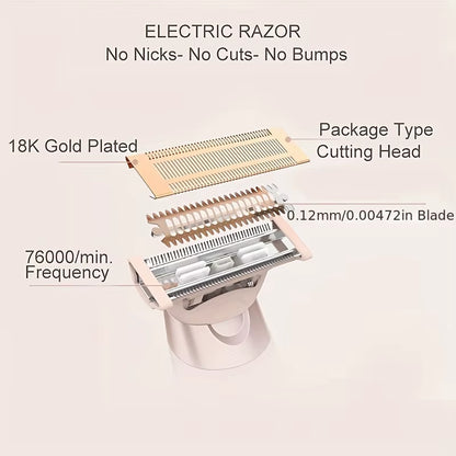 Electric Trimmer Body Hair Trimmer Electric Trimmer Portable Rechargeable Body Hair Removal Grooming Tools for Face Leg Underarm