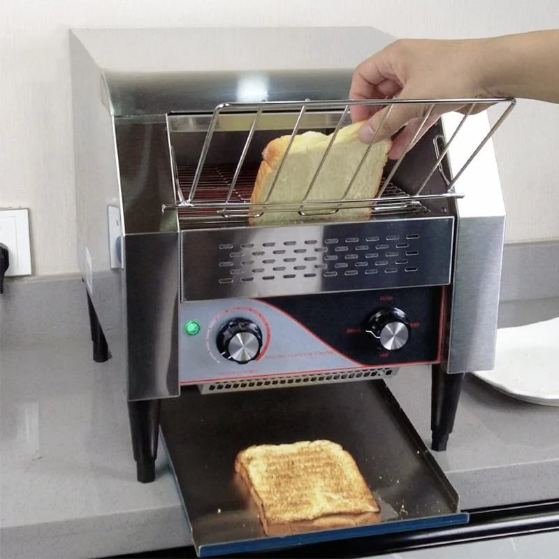 Commercial vertical quick conveyor toaster/electric belt conveyor bread toaster for breakfast