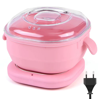 Silicone Wax Warmer Foldable Wax Heater 100W Electric Hot Wax Warmer Machine 400Ml Hair Removal Wax Machine for Hair Removal