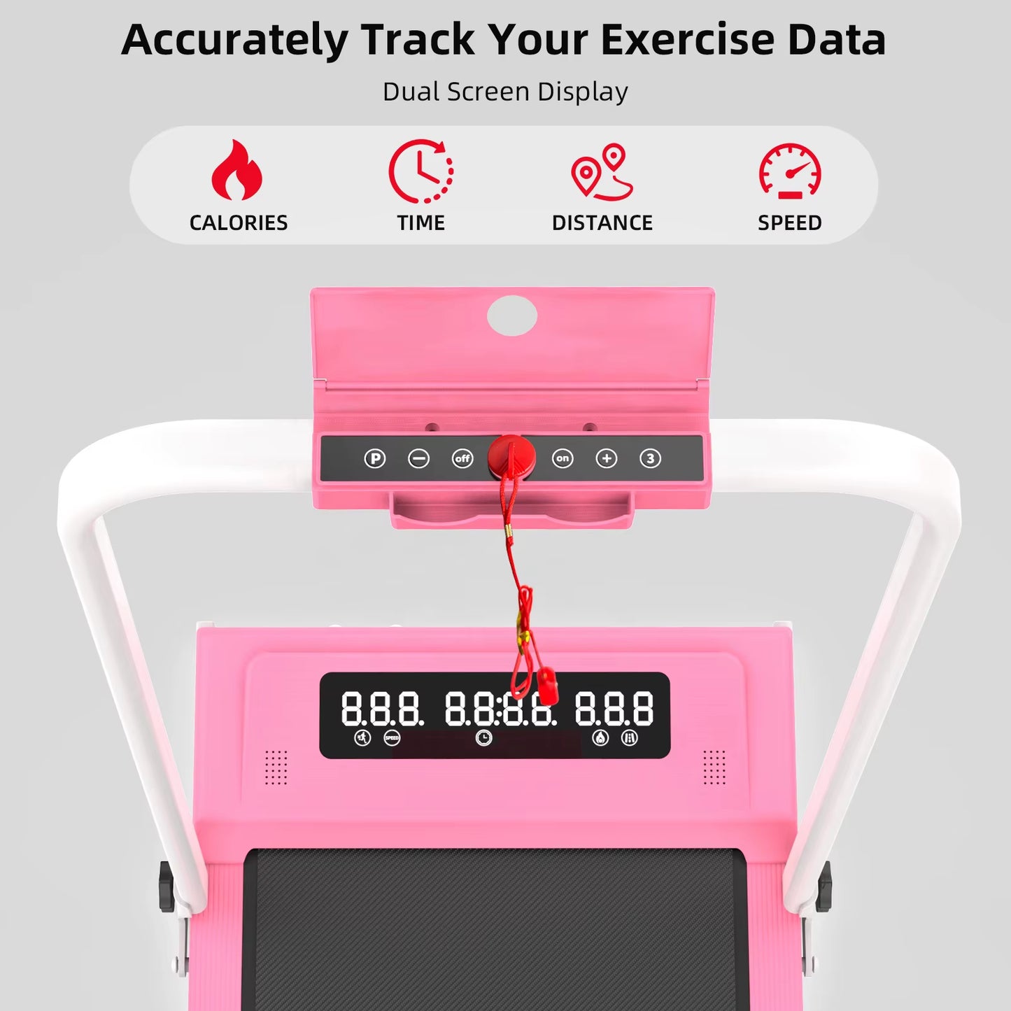 Wholesale Foldable Fitness Sport Electric Adjustable Home Folding Treadmill with LED Screen Mini Walking Pad