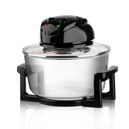 Multifunctional Cooker Tabletop Glass Air Fryer Electric Wave Turbine Convection Oven 12L Household Halogen Oven