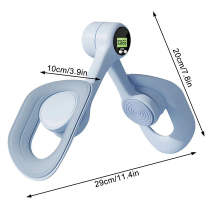 Thigh Master with Counter Pelvic Floor Muscle Trainer Portable Women Inner Thigh Leg Hip Exerciser Toner Home Fitness Equipment
