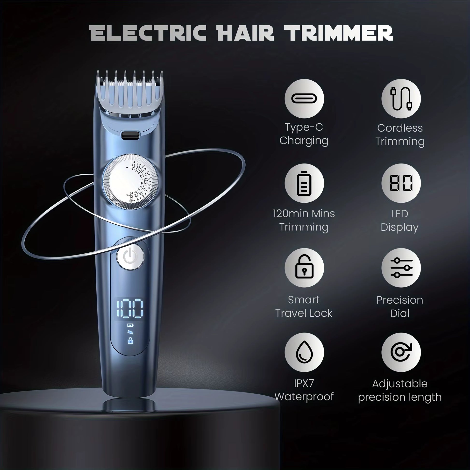 Hair Clippers Trimmer for Men Hair Beard Body Arm Professional Electric Outline Edgers Shaver