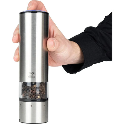 HOME - - Elis Sense u'Select Electric Salt and Pepper Mill Set  Adjustable Grinders, Battery Powered Blue LED