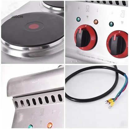 New Style Commercial Restaurant Hotel Kitchen Equipment Counter Top Electric Hot 2 Plate Cooker cooking Stove SC-2S