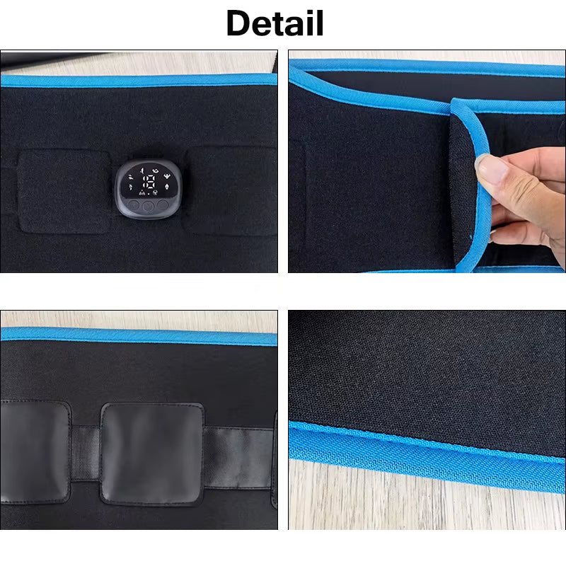 EMS Muscle Stimulation Belt Electric Abdominal Trainer Exerciser Toning Belts for Leg Arm Workout Fitness Home Gym Equiment