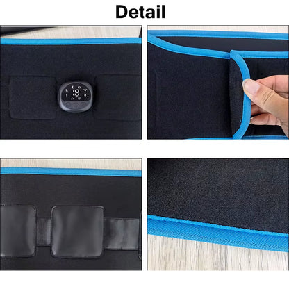 EMS Muscle Stimulation Belt Electric Abdominal Trainer Exerciser Toning Belts for Leg Arm Workout Fitness Home Gym Equiment