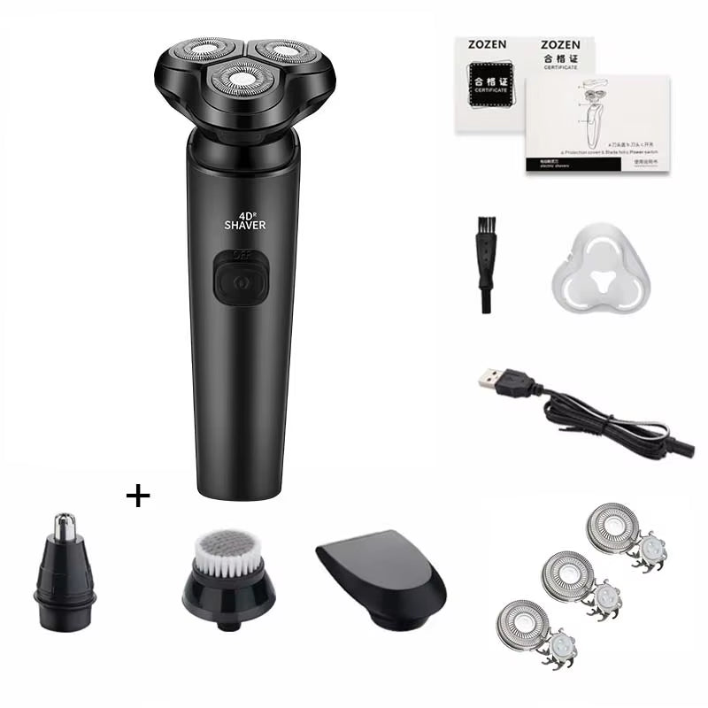 Electric Shaver Washable Rechargeable Electric Razor Body Hair Clipper Cutting Shaving Machine for Men Beard Trimmer