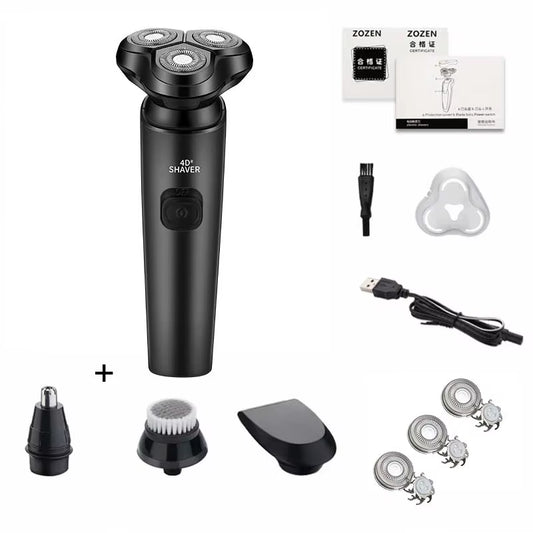 Electric Shaver Washable Rechargeable Electric Razor Body Hair Clipper Cutting Shaving Machine for Men Beard Trimmer