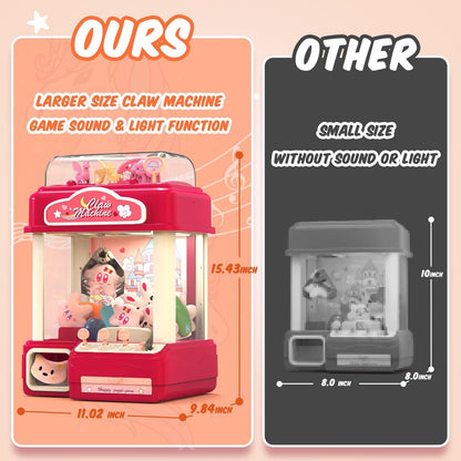 Skirfy Claw Machine for Kids Adults with Sound Light, Vending Machine Candy G...