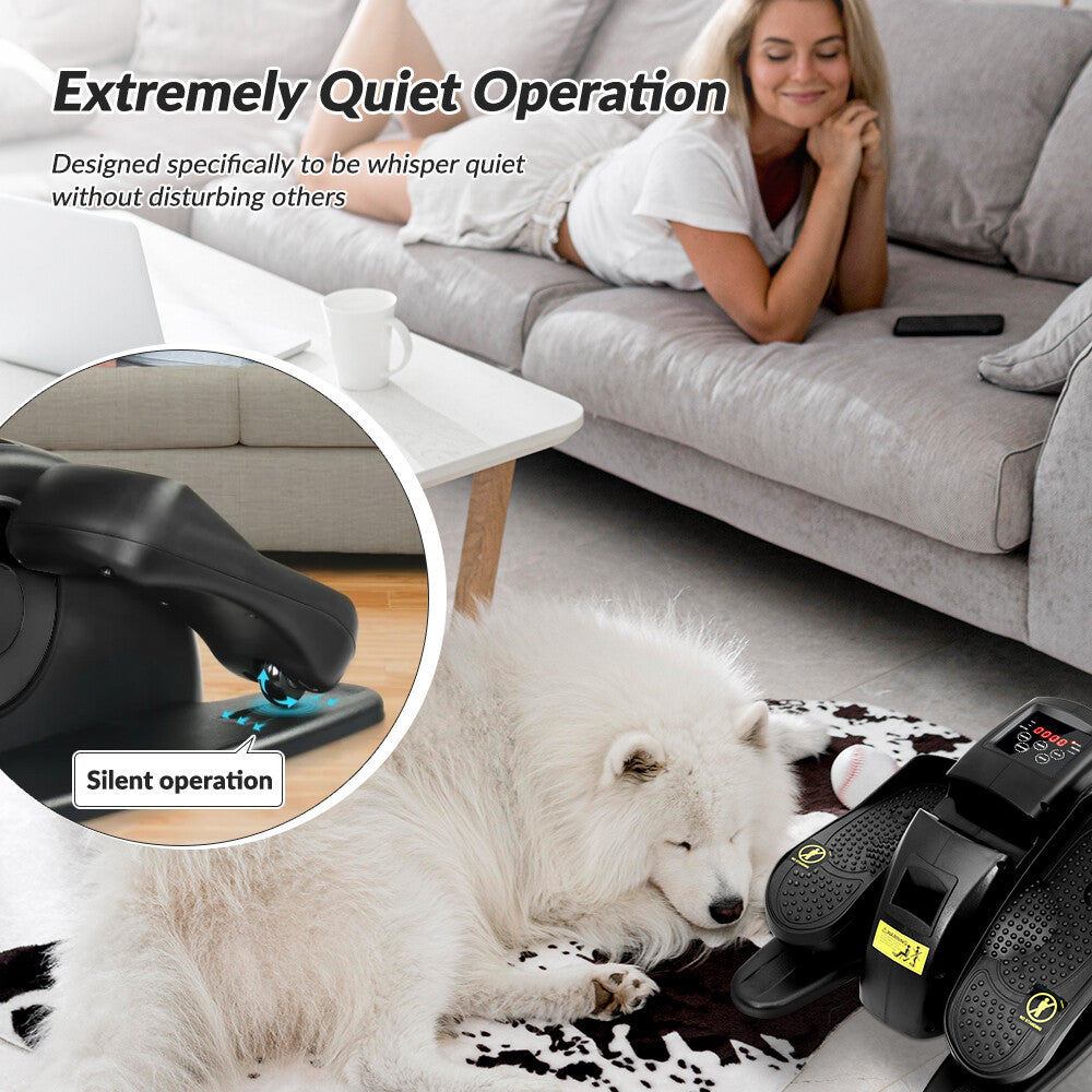 Ellipse Electric Elliptical Machine under Desk Leg Exerciser Fully Assembled LCD