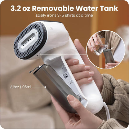 Neakasa Magic 1 Vacuum Steamer, Handheld Travel Garment Steamer for Clothes, 2300Pa Suction for Clothes Grips, Steamer Iron 2 In 1 (for 110-120V Use)
