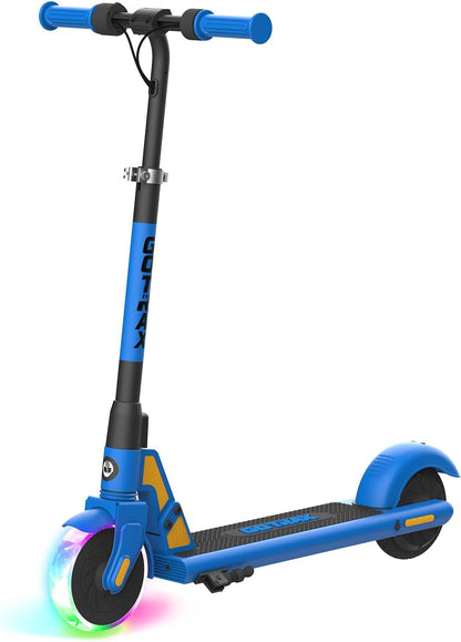 GKS Lumios Electric Scooter for Kids 6-12, Thumb-Button Control, 150W Motor and 6" LED Front Wheel Kick Scooter, up to 6.25 Miles and 7.5Mph, UL Certified Kids Electric Scooter