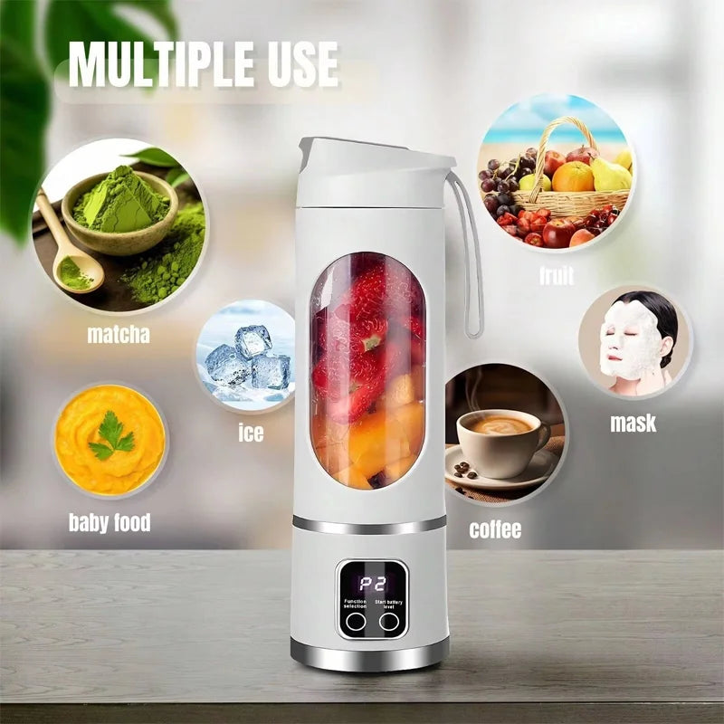 Kitchen Juicer Blender Portable Blender Kitchen Appliances Juice Milkshake 450ml Home Electric Portable Mini Juicing Cup