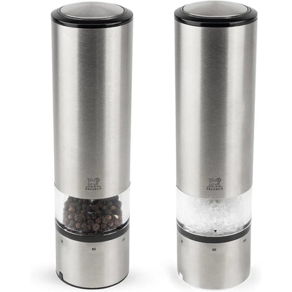 HOME - - Elis Sense u'Select Electric Salt and Pepper Mill Set  Adjustable Grinders, Battery Powered Blue LED
