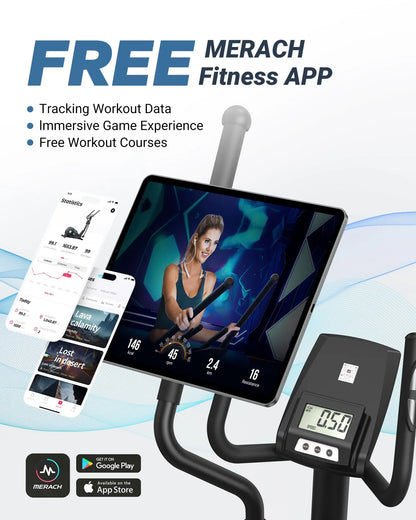 Elliptical Machine Elliptical Machine Home Hyper-Quiet Magnetic Drive System 16Levels Adjustable Resistance  App