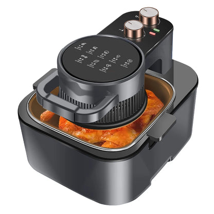 Kitchen appliances use a fast-cycling oil-free non-stick cooking deep air fryer