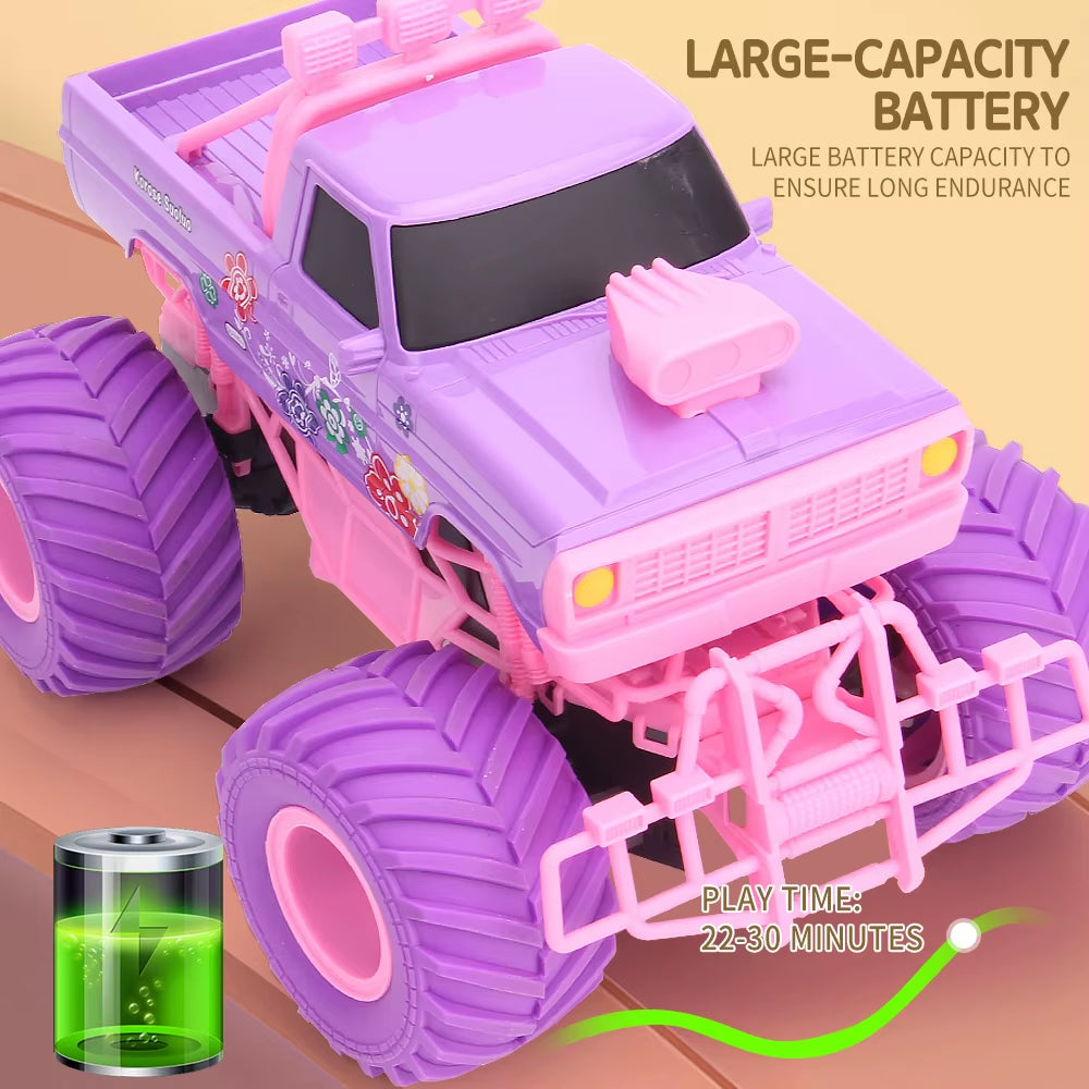 JJRC Q157 Pink Girl Toy RC Climbing Car 2.4G off Road Vehicle Party Gift Remote Control Car Girl Christmas Toys