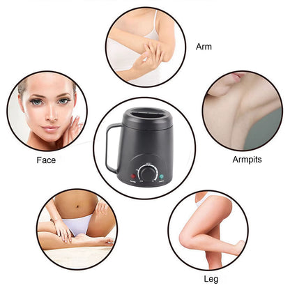 Massage Oil Wax Heater Machine Electric Fast Temperature Adjustable Water Heating Wax Warmer for Hair Removal EU/US Plug