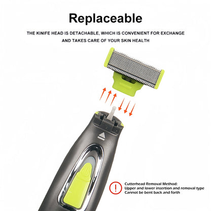 Electric Shaver for Men and Women Portable Full Body Trimmer USB T Shaped Blade Razor for Beard Armpit for Washable