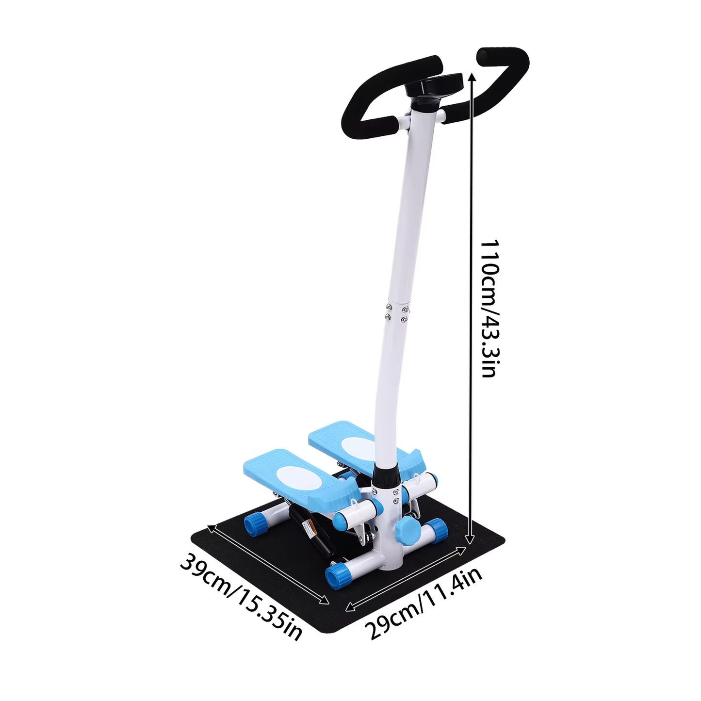 Fitness Stepper Exercise Stepping Machine Fitness Stepper with Handlebars,Adjust the Movement Height via the Knob