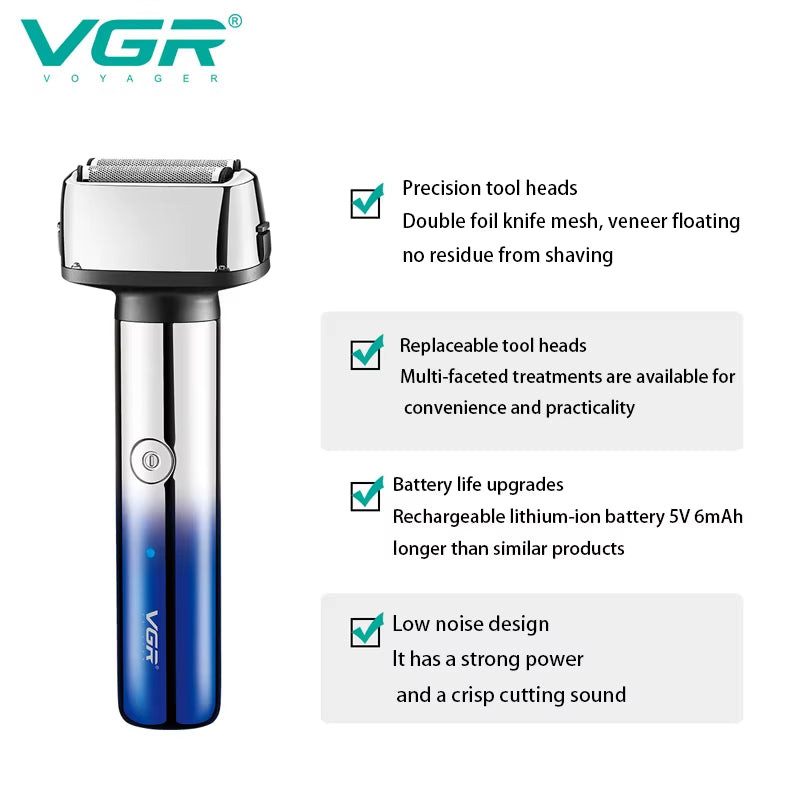 Grooming Kit Electric Shaver for Men Rechargeable Face Electric Razor Bald Body Eyebrow Beard Hair Trimmer Shaving
