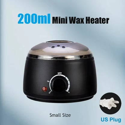 Wax Heater Warmer Machine for Hair Removal Depilation Wax Dipping Epilator Paraffin Pot and Wood Sticks Kit