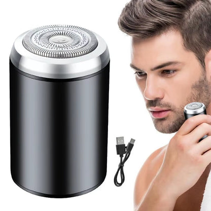 Small Electric Shaver Waterproof Mustache Shaver USB Rechargeable Trimmer Wet and Dry Shaver for Mustache Facial Hair Trimming