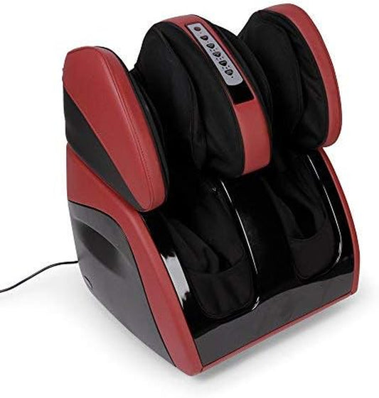 | VITALZEN® plus Mini | Electric Massager for Feet, Legs, Thighs and Knees | 3 Intensities and Massage Modes by Compression and Heat | Relieves Aches and Pains | Helps Relaxation | Red