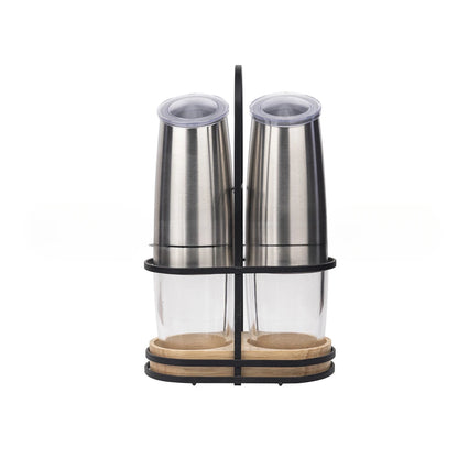 Induction electric stainless steel pepper, Sichuan pepper, and sea salt grinder