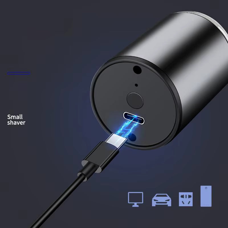Small Electric Shaver Waterproof Mustache Shaver USB Rechargeable Trimmer Wet and Dry Shaver for Mustache Facial Hair Trimming