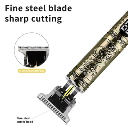 T9 Electric Hair Clipper for Men Professional Barber Shaver Beard Trimmer Body Hair Cutting Machine for Men Dragon Buddha Design