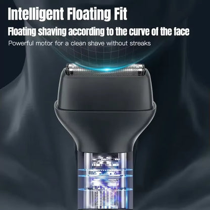 Beard Trimmer for Men Professional Electric Foil Shaver & Hair Clippers, 5-In-1 Mens Grooming Kit Body Shaver Groomer Waterproof