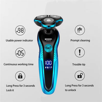 Electric Shaver Washable Rechargeable Electric Razor Body Hair Clipper Cutting Shaving Machine for Men Beard Trimmer