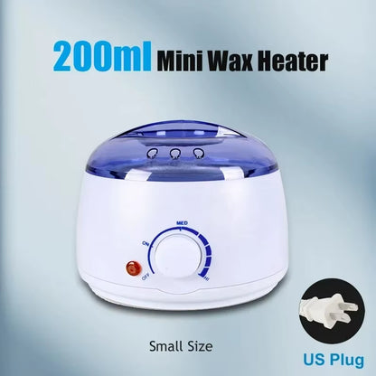 Wax Heater Warmer Machine for Hair Removal Depilation Wax Dipping Epilator Paraffin Pot and Wood Sticks Kit